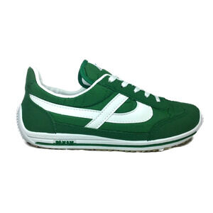 Panam Mexico Green & White Unisex Retro Tennis Running Shoe Size 28 M10 W11